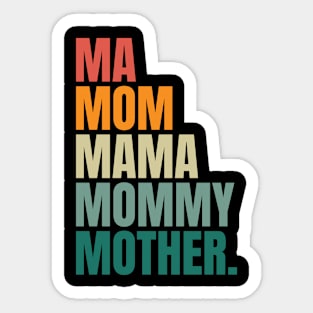 Ma Mom Mama Sticker